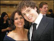 Julie and Jonathan Groff attend the Tony Awards Sunday.