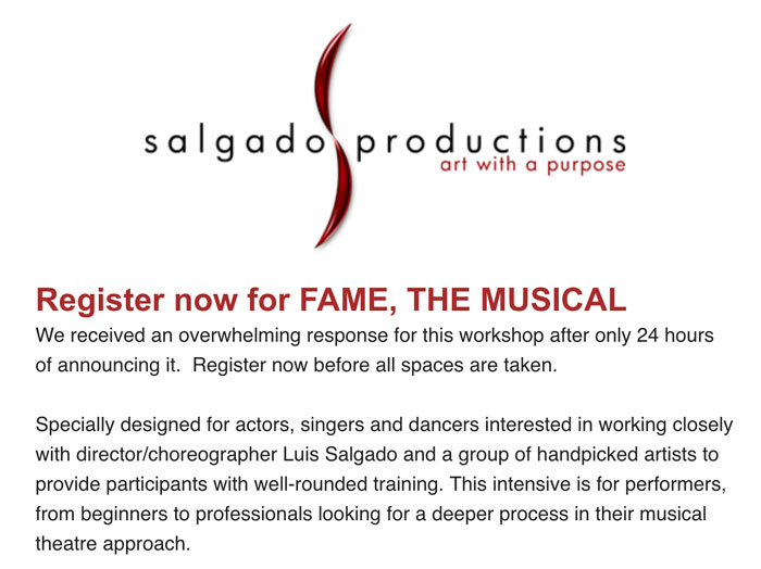 fame workshop